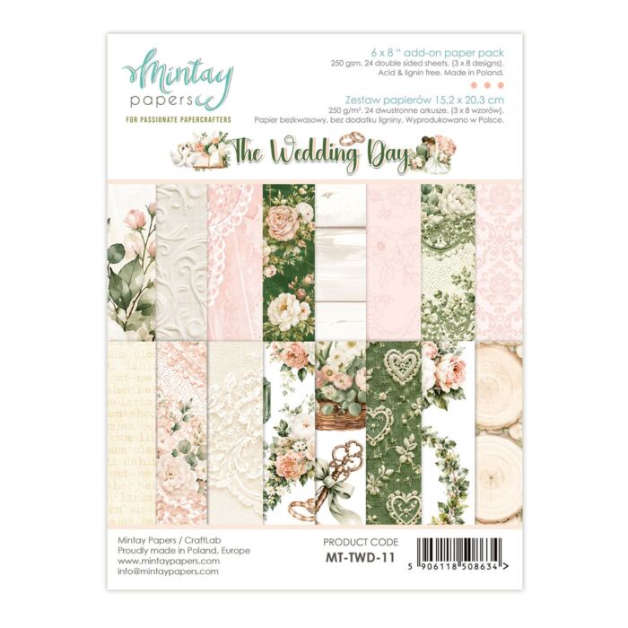 Mintay Papers Wedding Day 6X8 Add-on Paper Pad