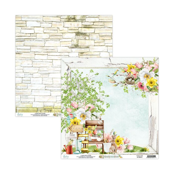 Mintay - 12 X 12 PAPER - BEAUTY IN BLOOM 01