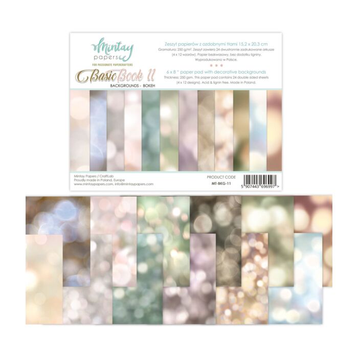 Mintay 6 X 8 BASIC BOOK - BACKGROUNDS - BOKEH