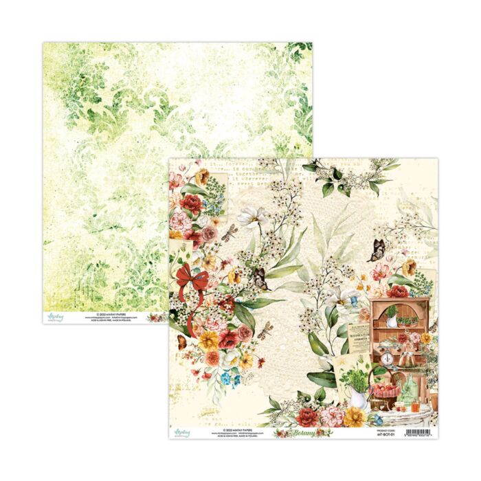 Mintay 12 X 12 PAPER - BOTANY 01