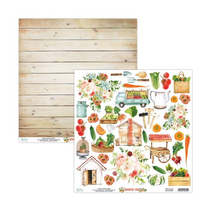 Mintay - 12 X 12 ELEMENTS PAPER - COUNTRY FAIR *Discontinued*