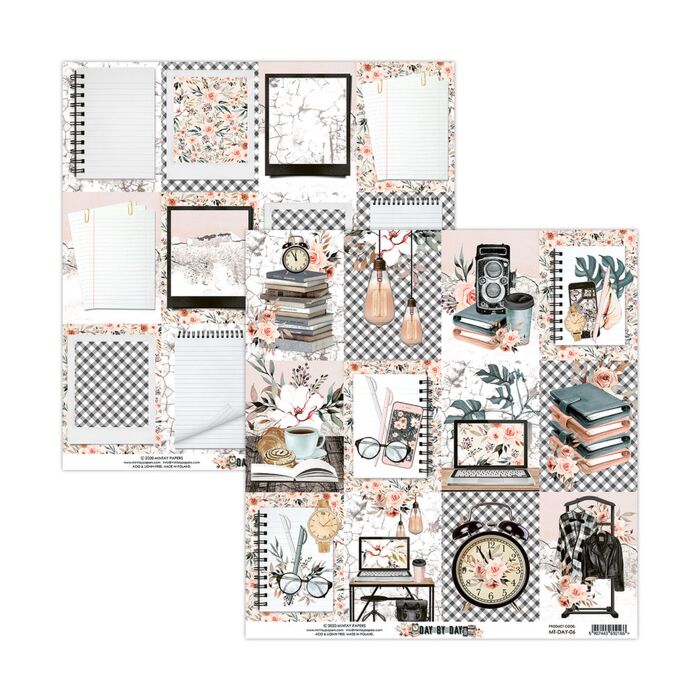 Mintay - 12x12 Double Sided Paper - Day by Day 06 *Discontinued*