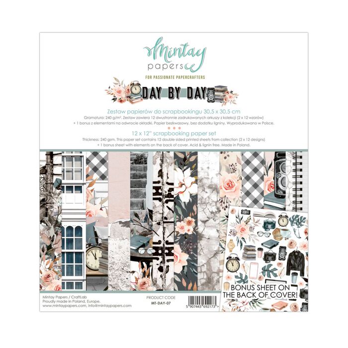 Mintay - 12x12 Paper Set - Day by Day *Discontinued*