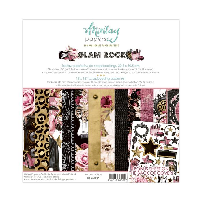 Mintay - 12x12 Paper Set - Glam Rock *Discontinued*