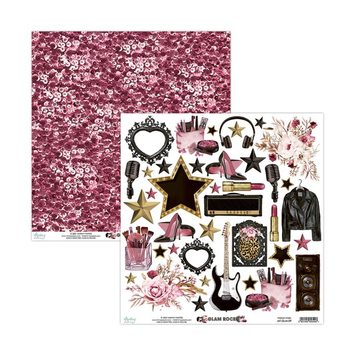 Mintay - 12 X 12 ELEMENTS PAPER - GLAM ROCK