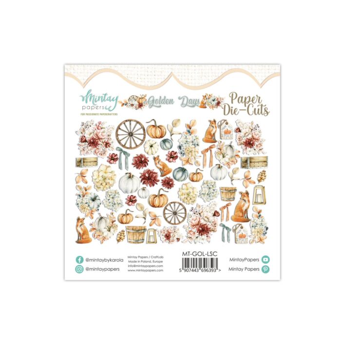 Mintay - PAPER DIE-CUTS - GOLDEN DAYS