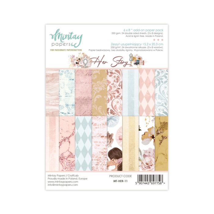 Mintay 6 X 8 ADD-ON PAPER PAD - HER STORY