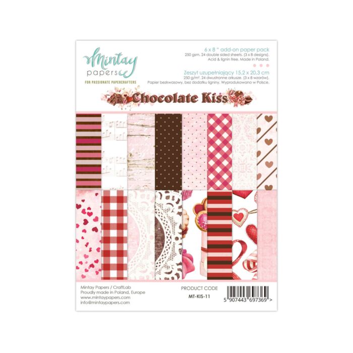 Mintay 6 X 8 ADD-ON PAPER PAD - CHOCOLATE KISS
