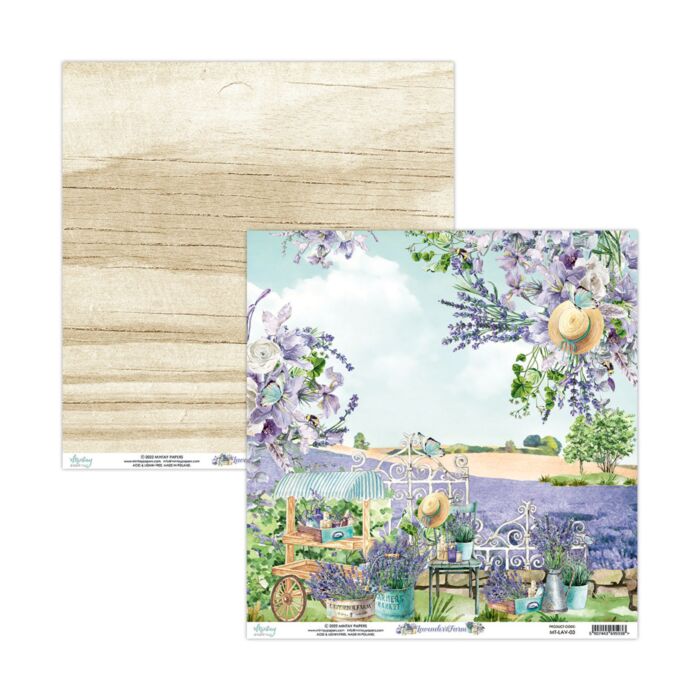 Mintay 12 X 12 PAPER - LAVENDER FARM 03