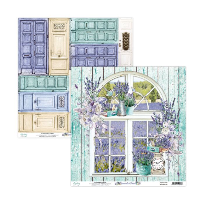Mintay 12 X 12 PAPER - LAVENDER FARM 04