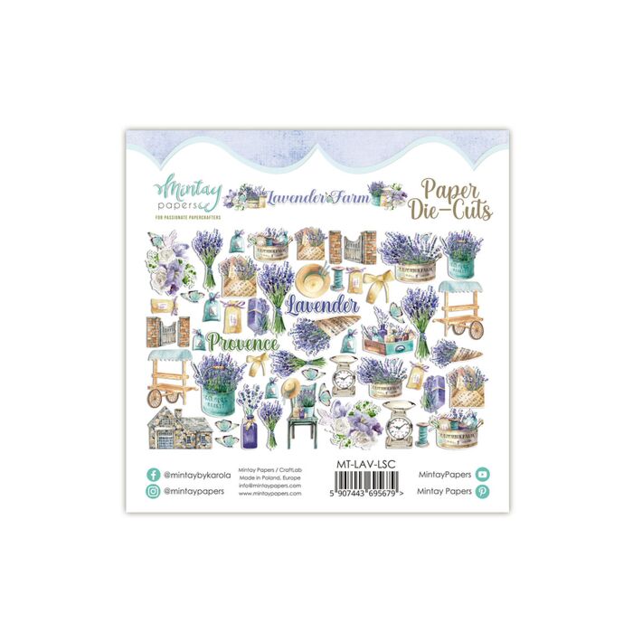 Mintay - PAPER DIE-CUTS - LAVENDER FARM