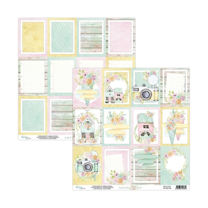 Mintay - 12x12 Double sided paper - Lovely Day 06