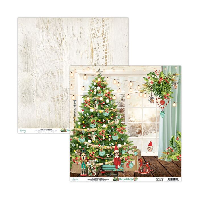 Mintay - 12 X 12 PAPER - MERRY & BRIGHT 01