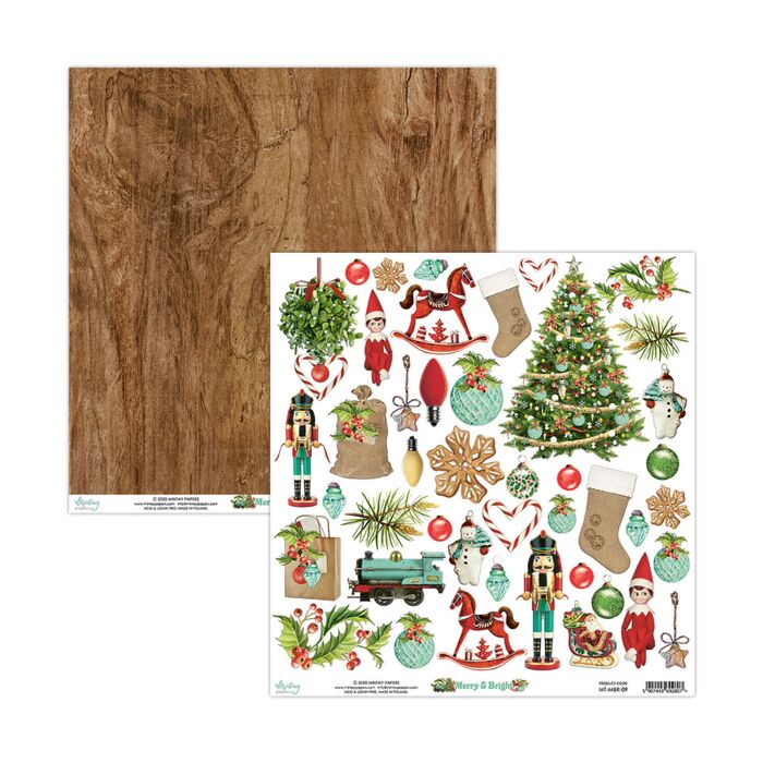 Mintay - 12 X 12 ELEMENTS PAPER - MERRY & BRIGHT