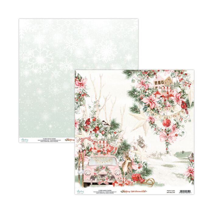 Mintay 12 X 12 PAPER - MERRY LITTLE CHRISTMAS 01