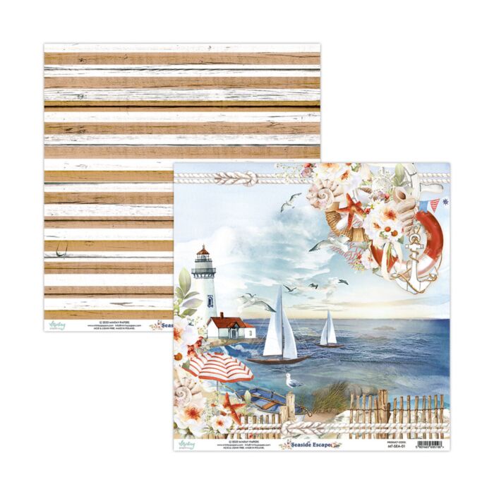 Mintay 12 X 12 PAPER - SEASIDE ESCAPE 01
