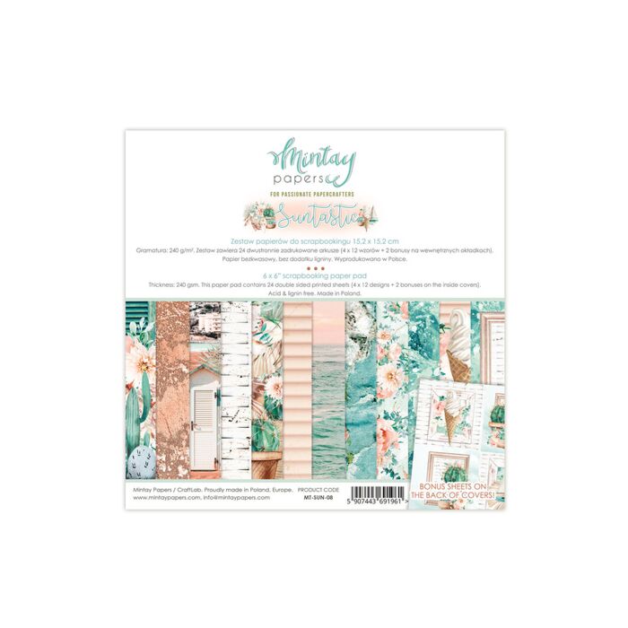 Mintay - 6 X 6 PAPER PAD - SUNTASTIC