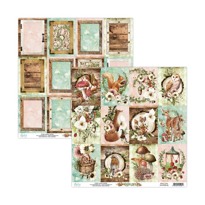 Mintay - 12 X 12 PAPER - WOODLAND 06 *Discontinued*