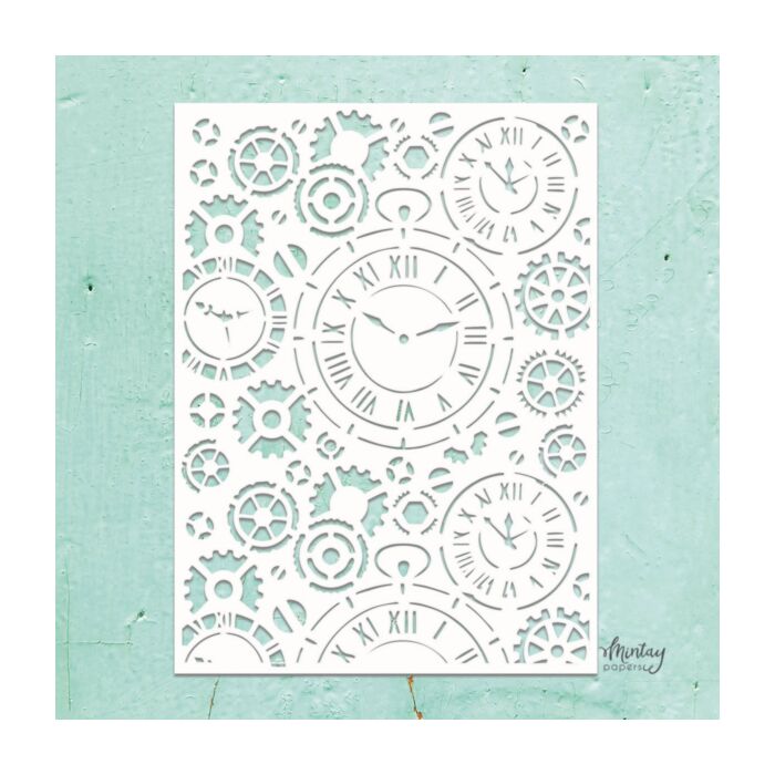 MINTAY KREATIVA - 6 X 8 STENCIL - CLOCKS