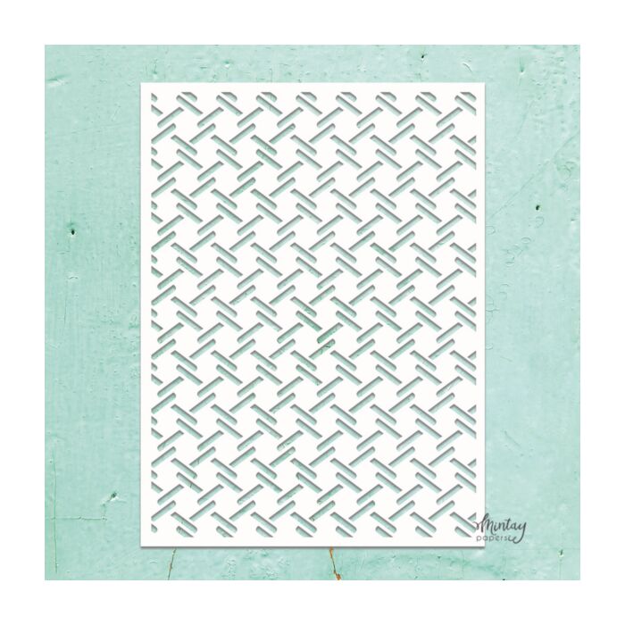 MINTAY KREATIVA - 6 X 8 STENCIL - CHECKERED PLATE