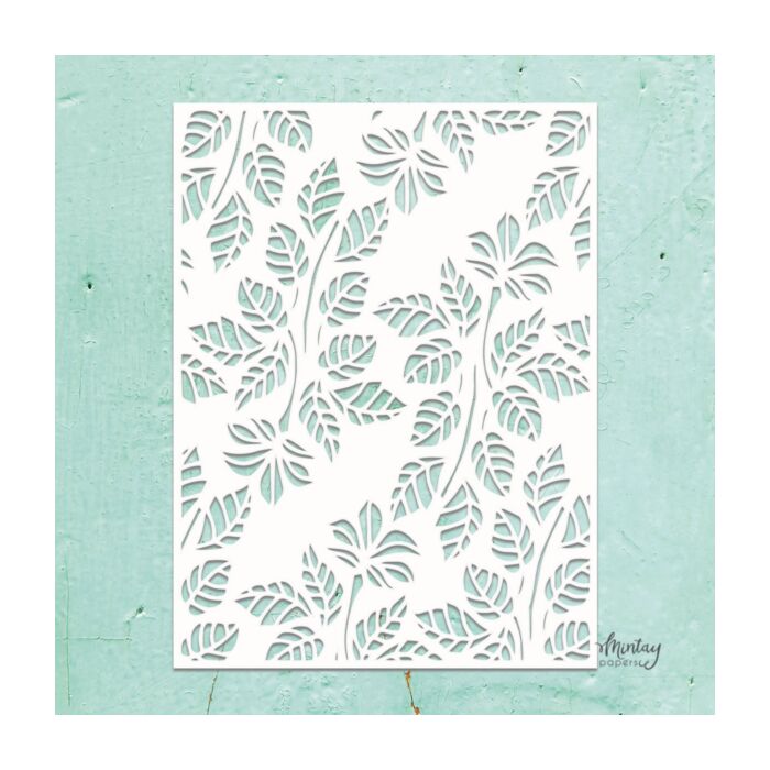 MINTAY KREATIVA - 6 X 8 STENCIL - LEAVES