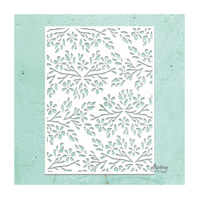 MINTAY KREATIVA - 6 X 8 STENCIL - FLOWERS 2