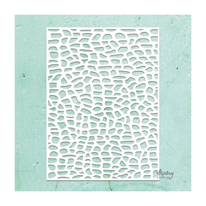MINTAY KREATIVA - 6 X 8 STENCIL - STONE WALL