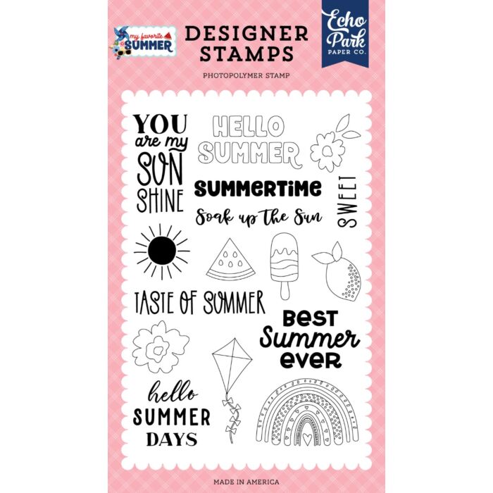 Echo Park My Favorite Summer: Soak Up The Sun Stamp Set