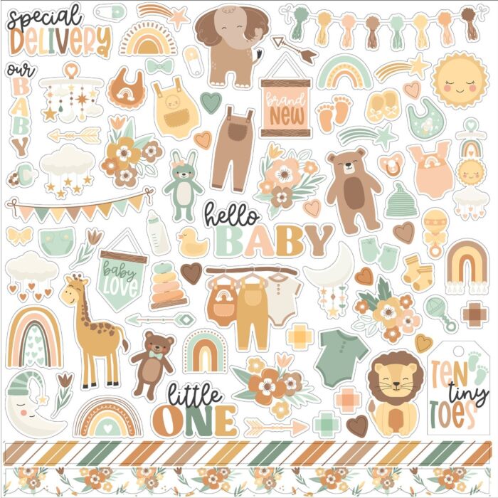 Echo Park Our Baby Boy Element Sticker