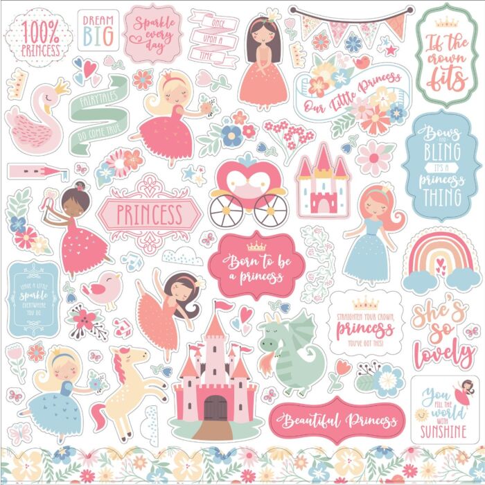 Echo Park Our Little Princess Element Sticker