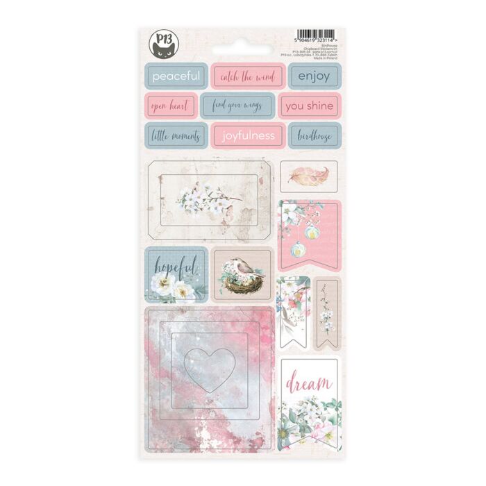 P13 Chipboard Sticker Sheet