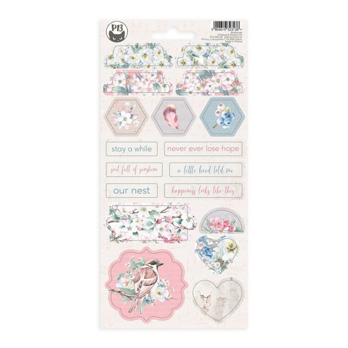 P13 Chipboard Sticker Sheet