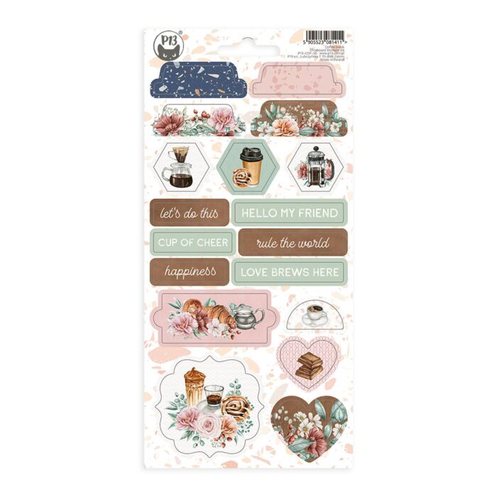 P13 Chipboard Sticker Sheet