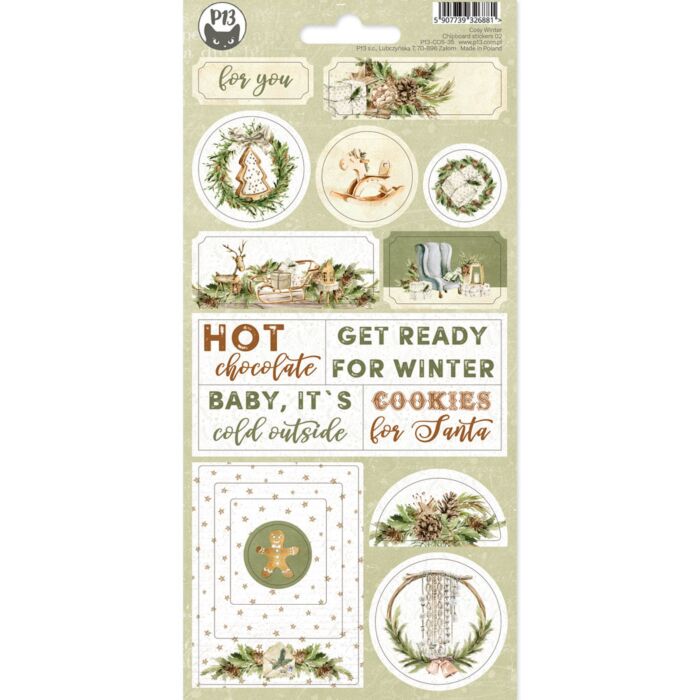 P13 Chipboard Sticker Sheet