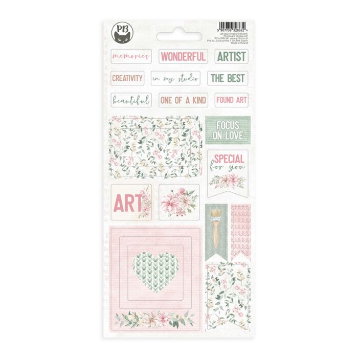 P13 Chipboard Sticker Sheet