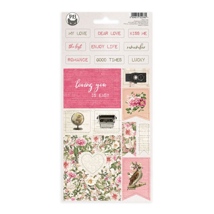 P13 Chipboard Sticker Sheet