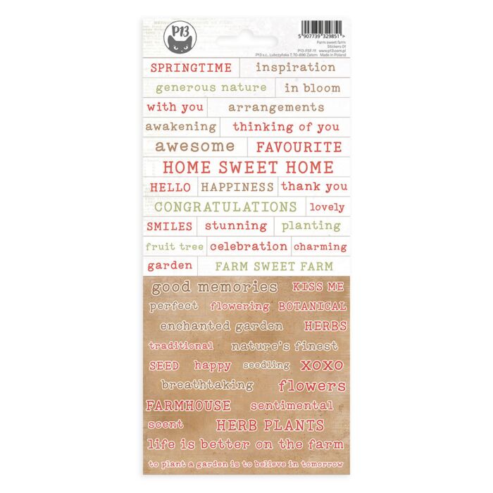 P13 Sticker Sheet