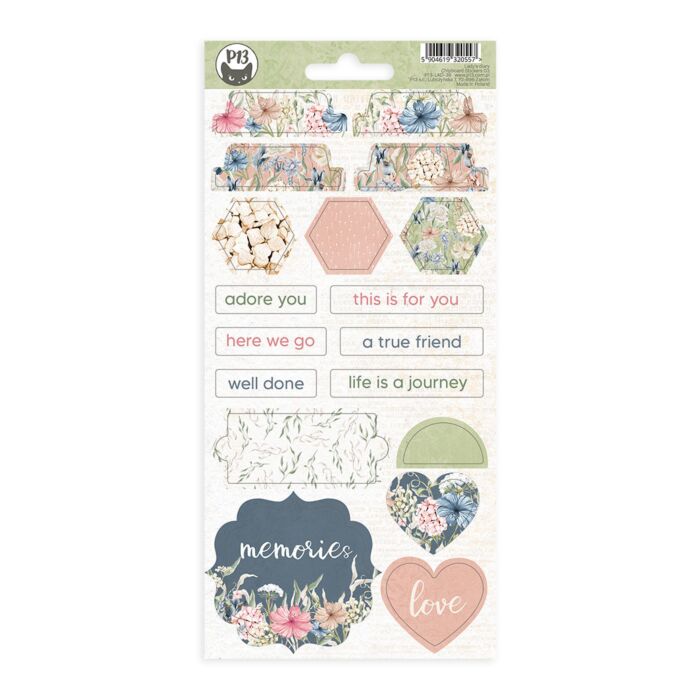 P13 Chipboard Sticker Sheet