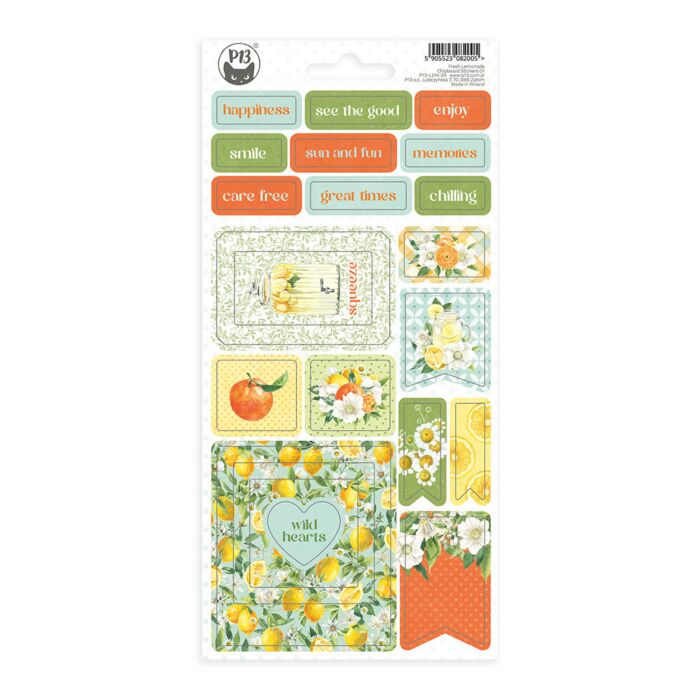 P13 Chipboard Sticker Sheet