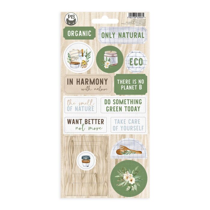 P13 Chipboard Sticker Sheet