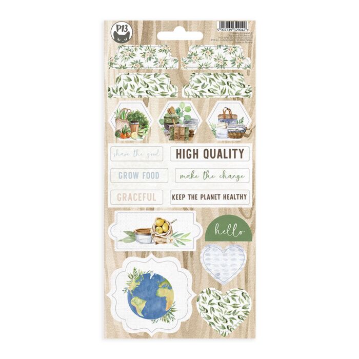 P13 Chipboard Sticker Sheet