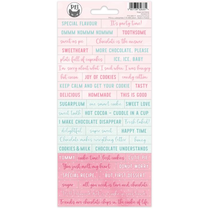 P13 Sticker Sheet