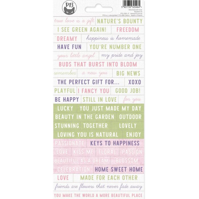 P13 Sticker Sheet