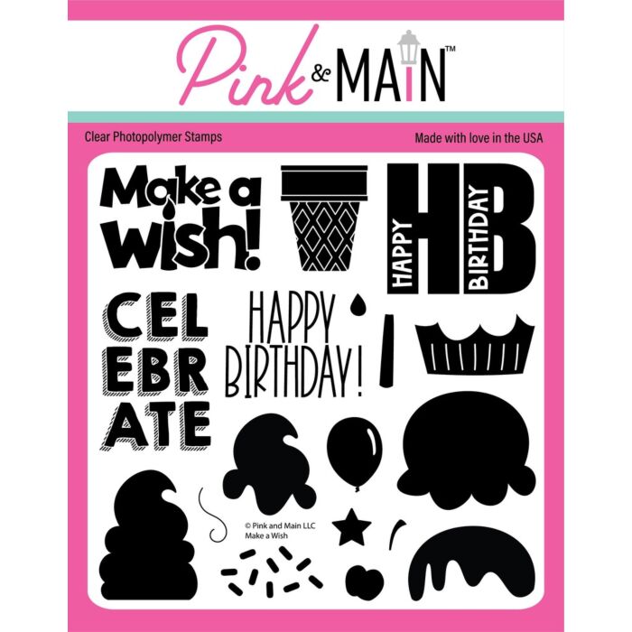 Pink and Main Clear Stamp