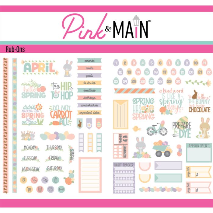Pink & Main Rub-ons