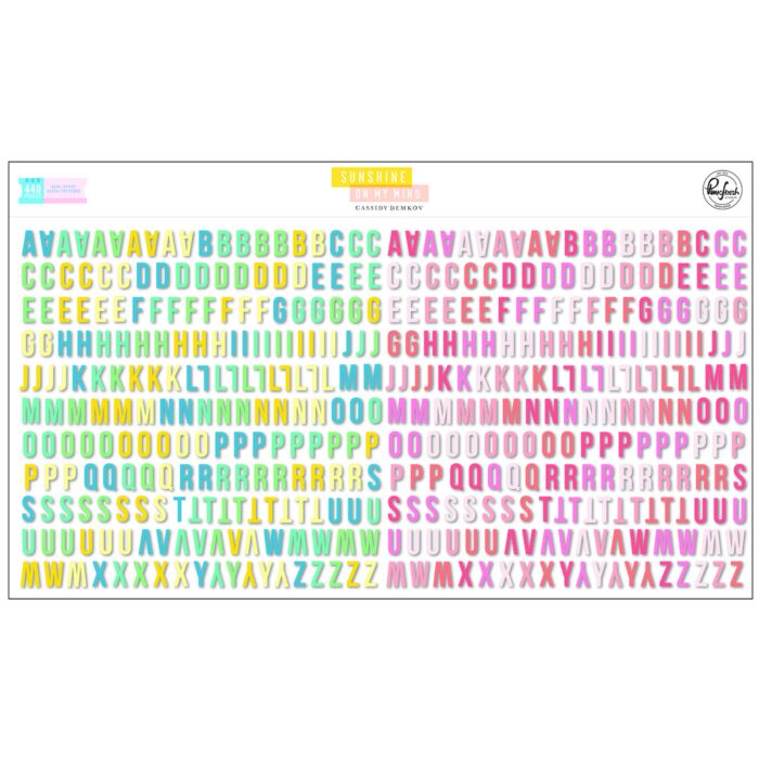 Pinkfresh Studio Mini Puffy Alpha Stickers