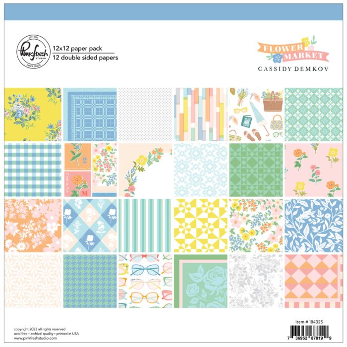 Pinkfresh Studio 12X12 Paper Pack