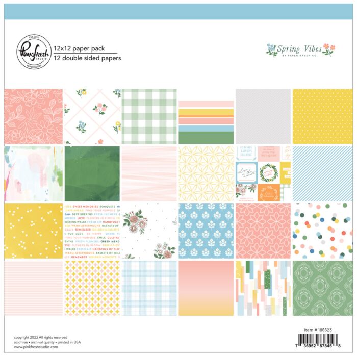 Pinkfresh Studio 12X12 Paper Pack
