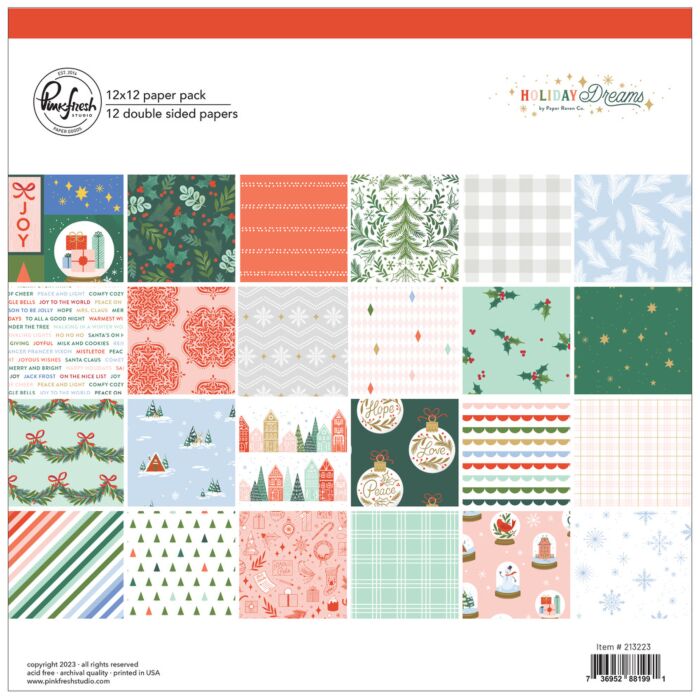 Pinkfresh Studio 12X12 Paper Pack
