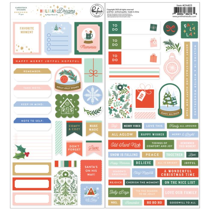 Pinkfresh Studio Cardstock Stickers